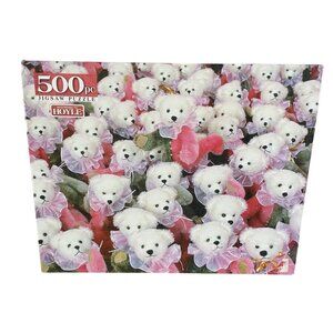 NEW Sealed Vintage According to Hoyle 500 Pc White Bear Puzzle 1997 Model #5501